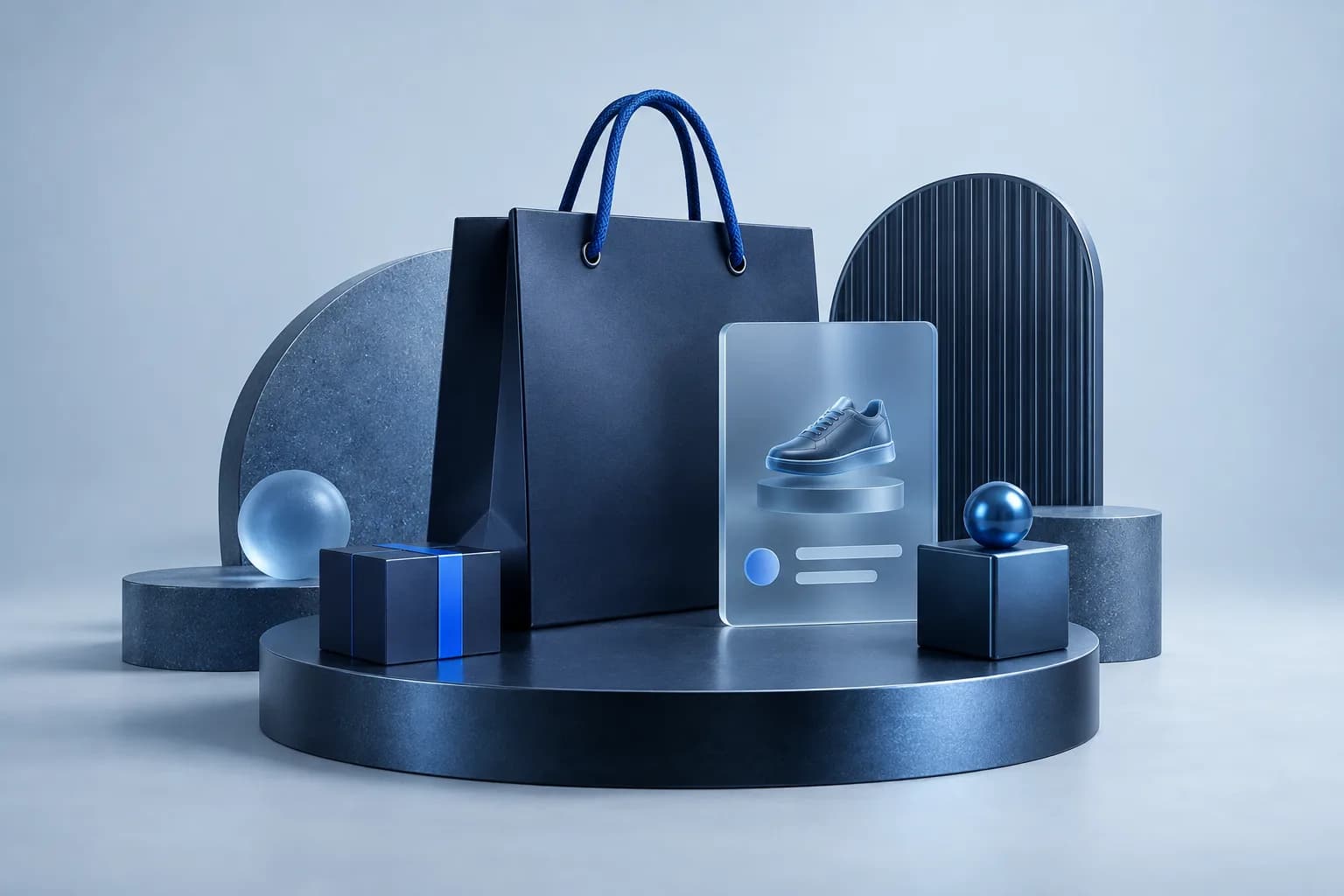 Concept illustration for E-commerce Development