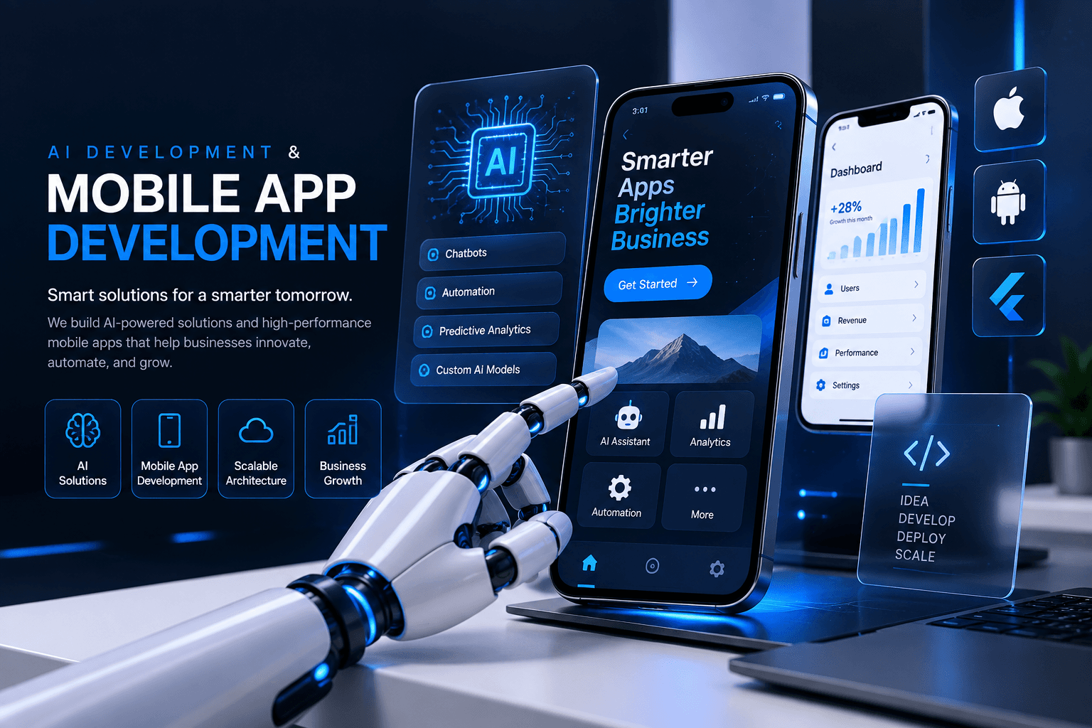 Concept illustration for Mobile App Development